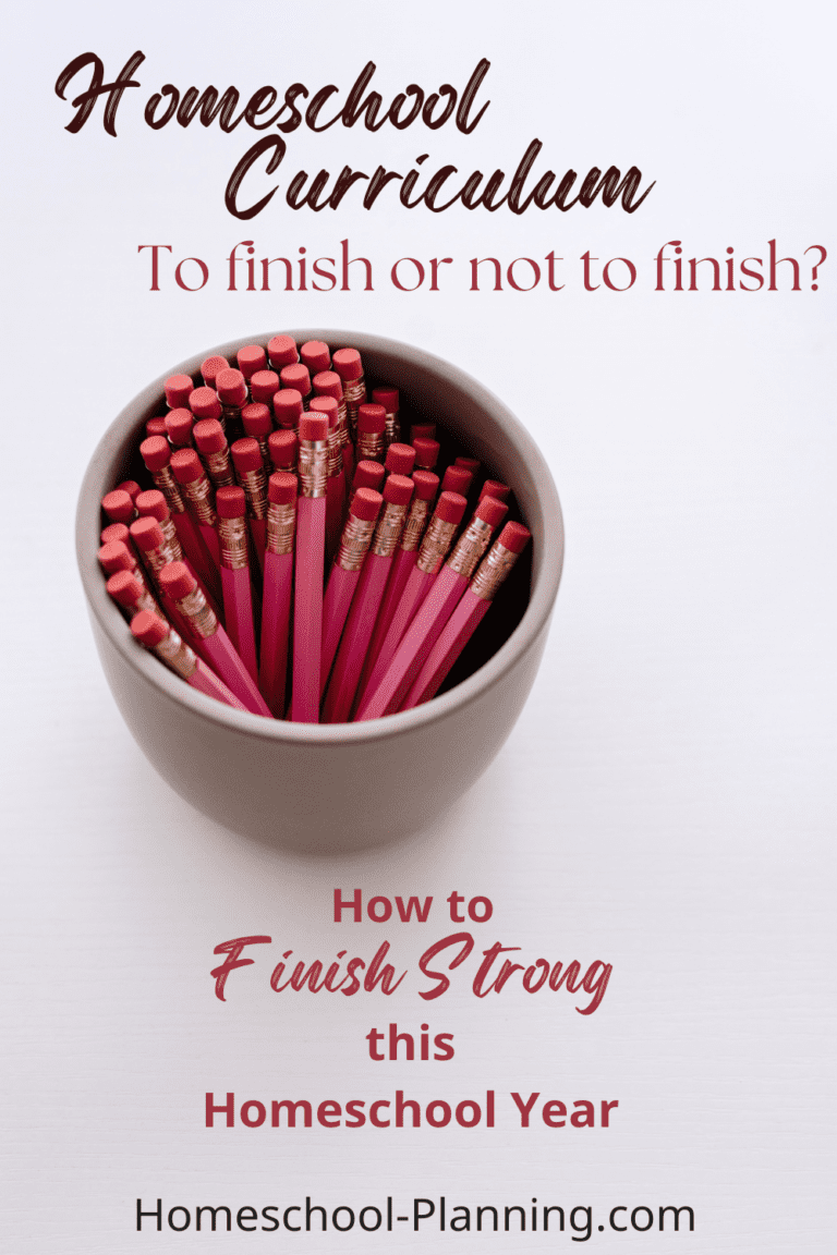 How to Finish Strong this Homeschool Year - Homeschool Planning