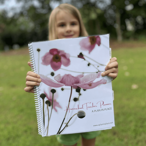 plan in place planner with girl