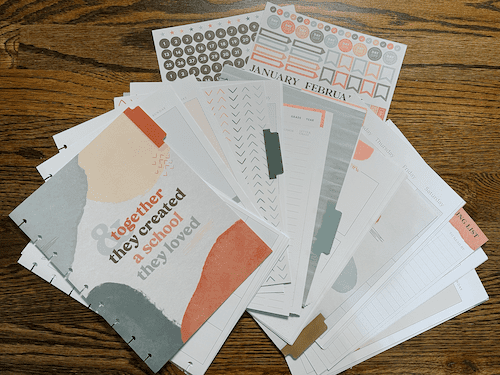 happy planner classic homeschool extension pack