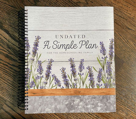 a simple plan homeschool planner