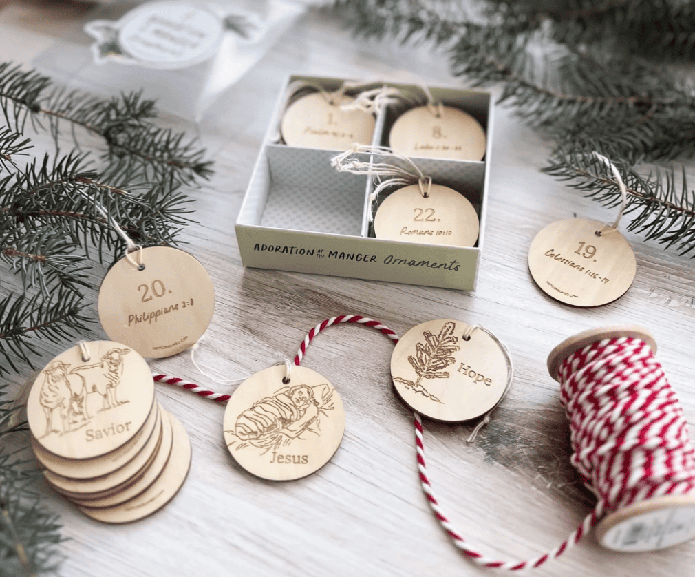 Adoration at the Manger Ornaments from Not Consumed