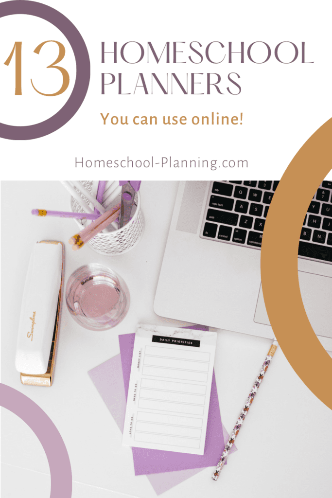 13 homeschool planners you can use online