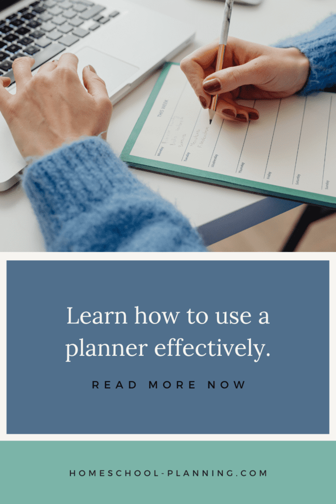 Learn how to use a planner effectively pin image. planner tips