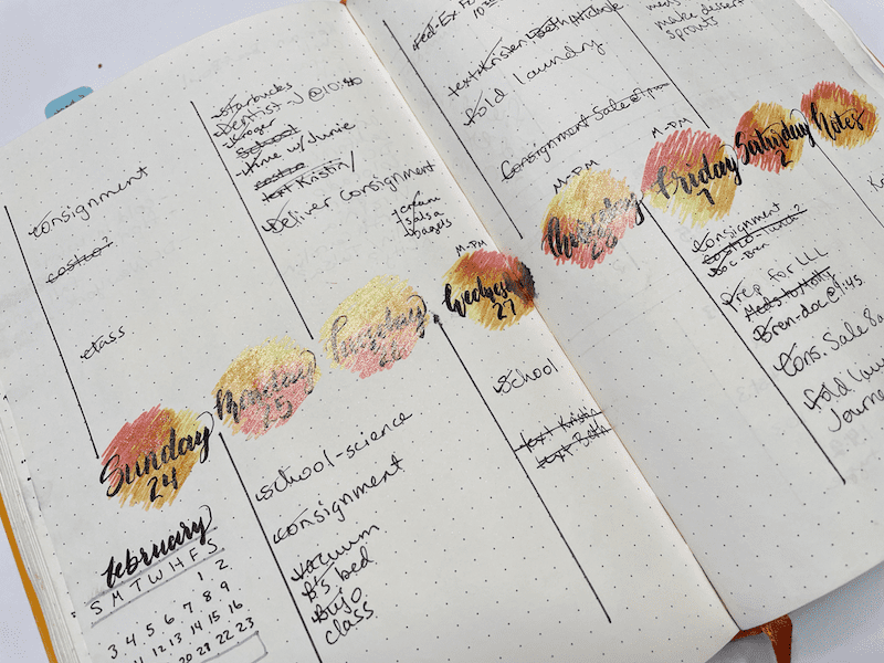 planner tips: how to use a simple weekly layout in a planner