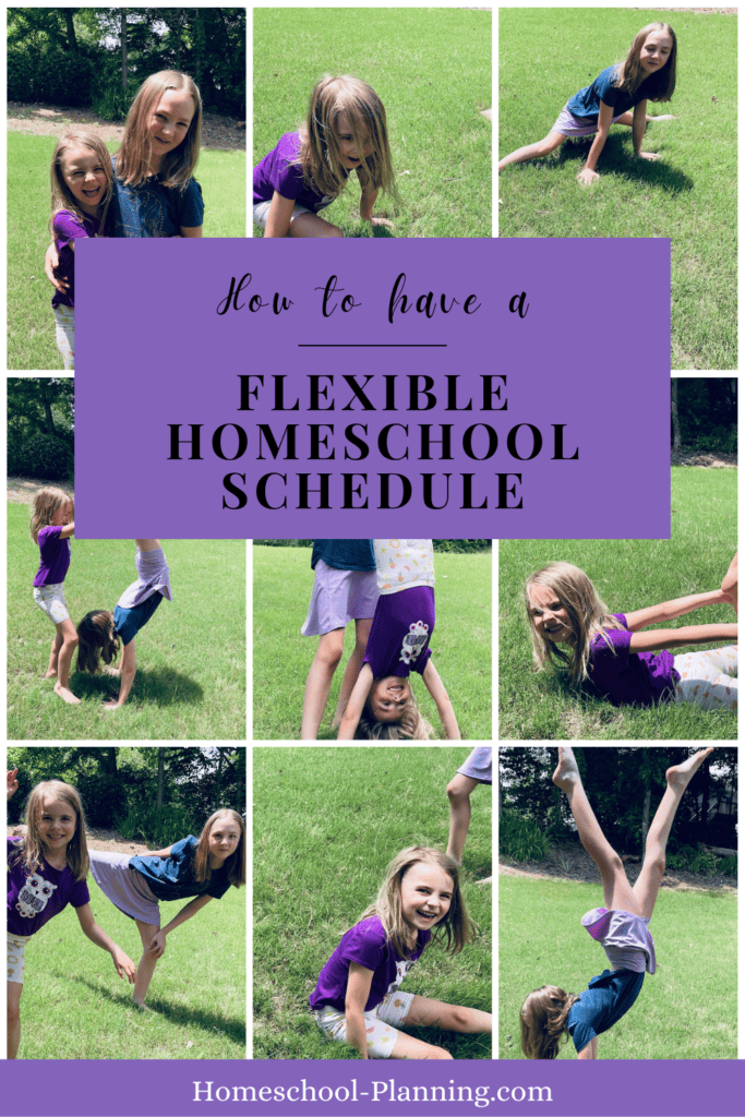 how to have a flexible homeschool schedule pin