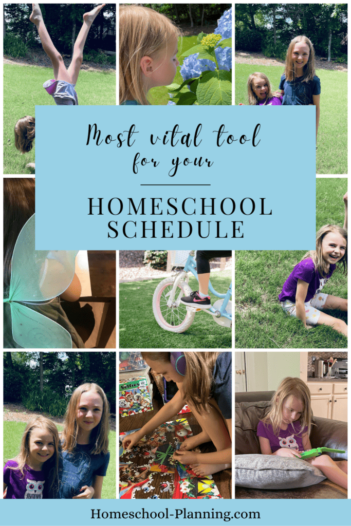 most vital tool for your homeschool schedule pin.
