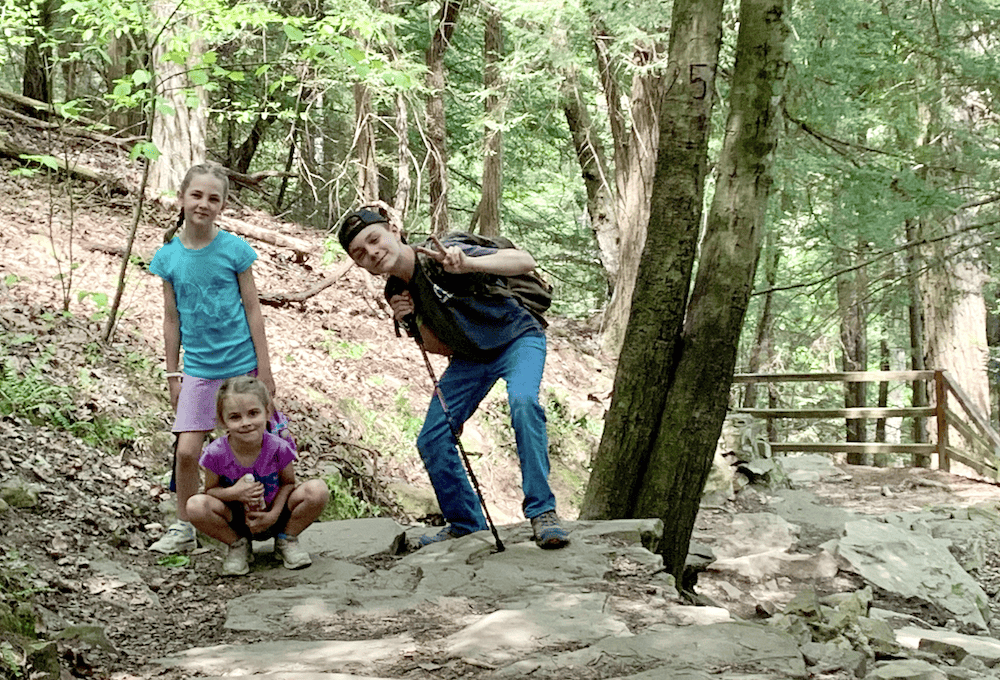 3 kids in the woods. When it feels like your'e failing as a mom