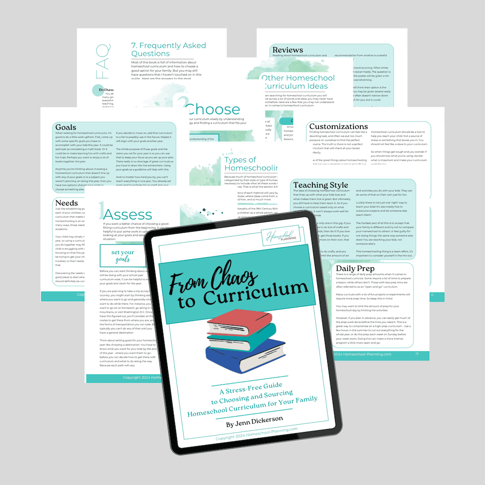 From Chaos to Curriculum ebook mockup