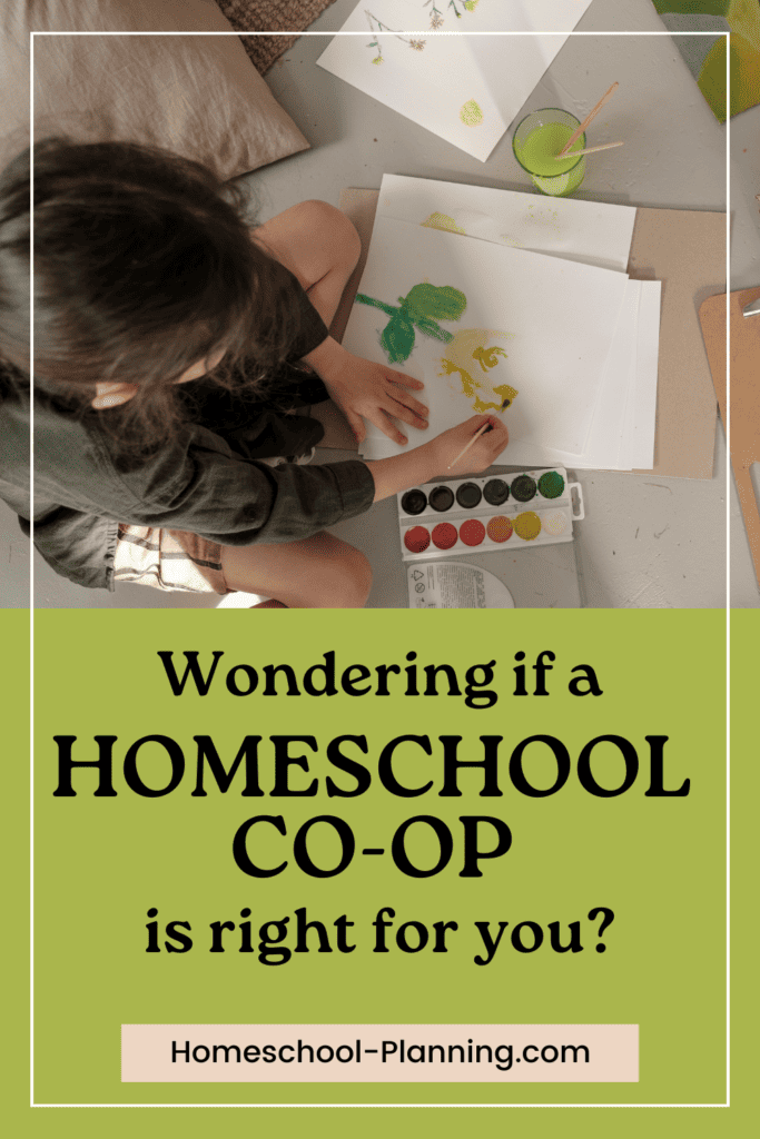 Wondering if a homeschool co-op is right for you? pin image