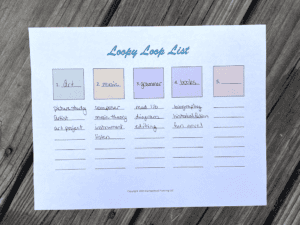 Homeschool loop schedule within a loop