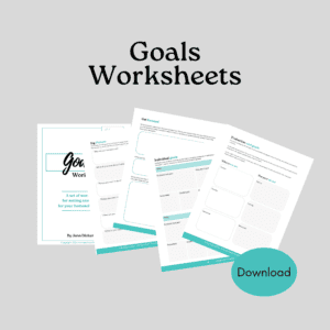 Goals Worksheets mockup