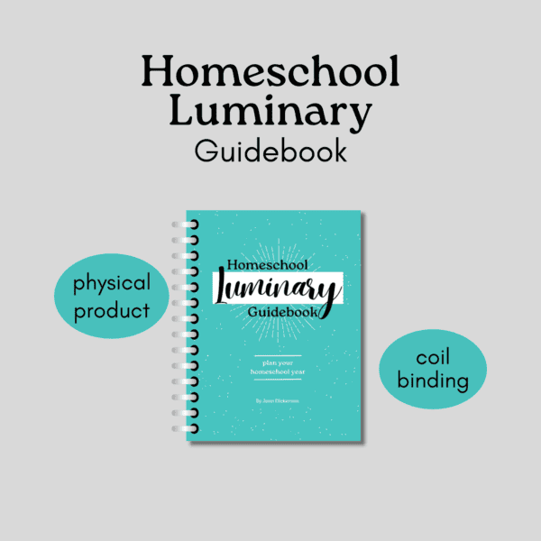 homeschool luminary coil binding cover