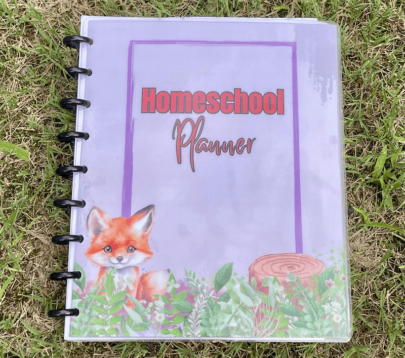 woodland animals homeschool planner from homeschool planning co. planner with cute fox