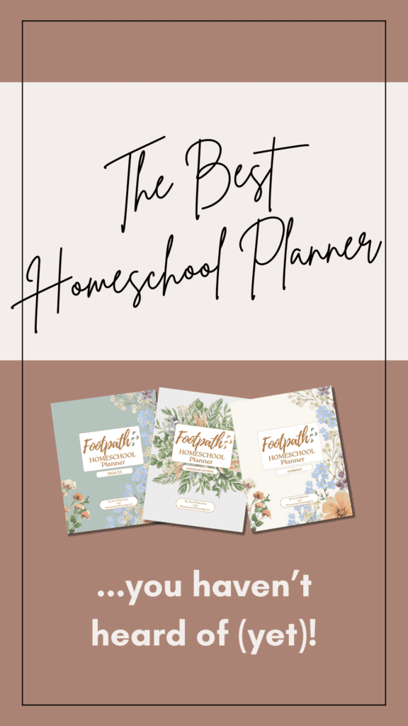 THe best homeschool planner you haven't heard of (yet)! Pin image