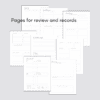 pages for reviews and records