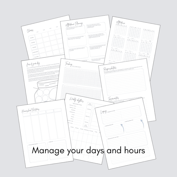 managing your days and hours pages