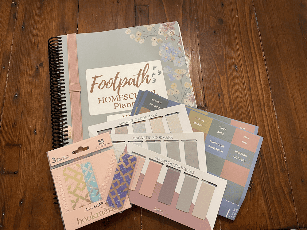 planner accessories with the footpath homeschool planner