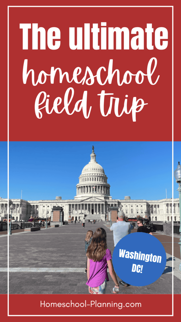 The ultimate homeschool field trip. Washington DC! Capitol building in background