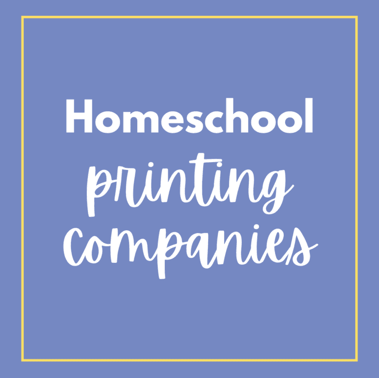 Homeschool printing company