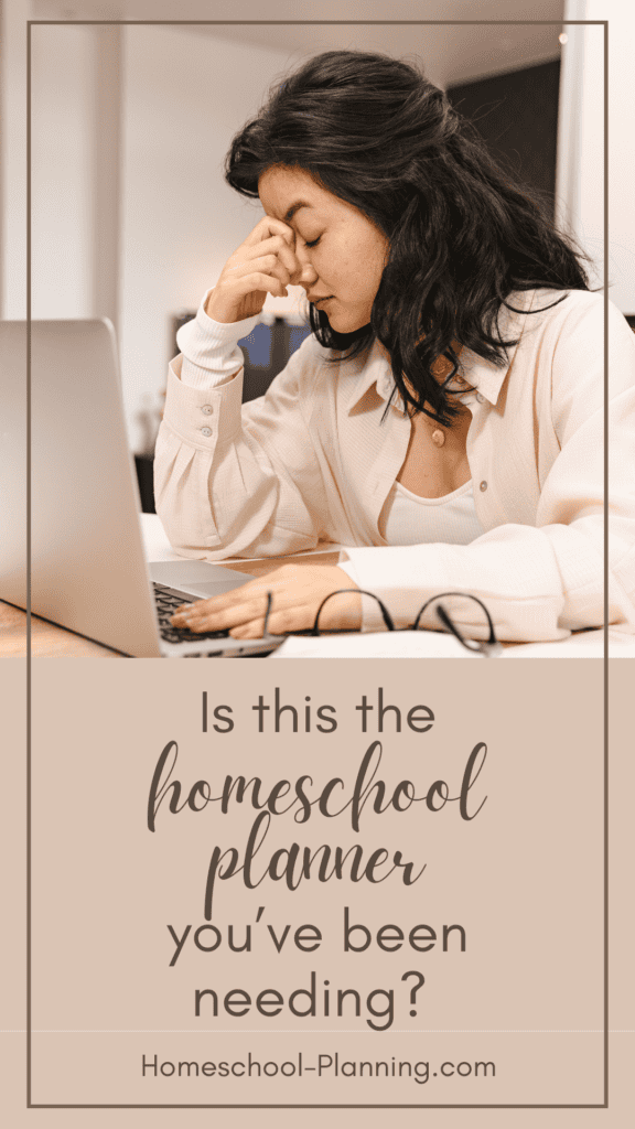 Is this the homeschool Planner you've been needing? Pin image