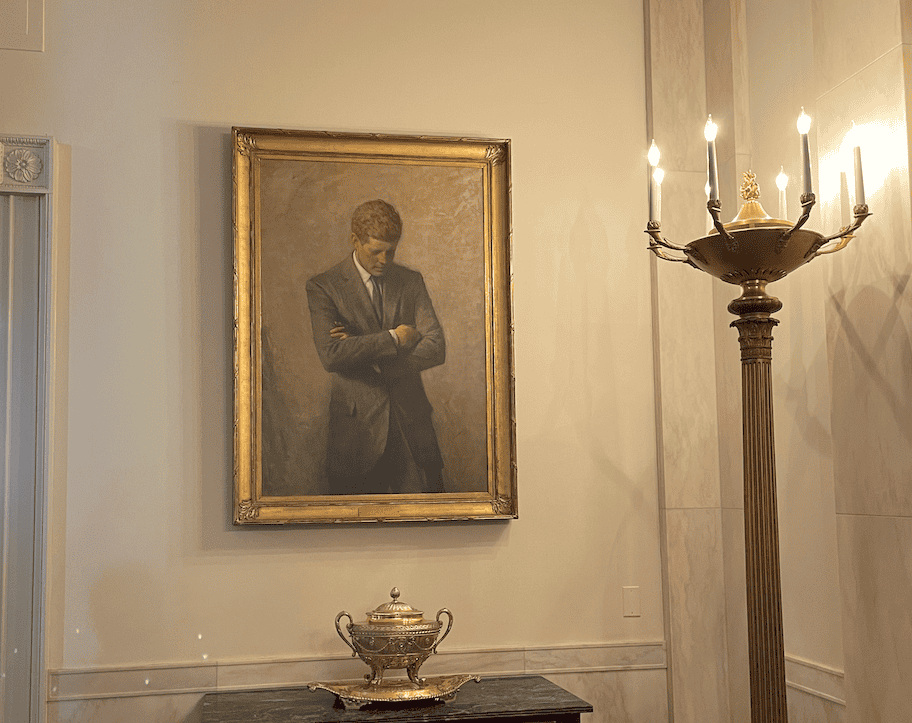 Painting of JFK in the White House