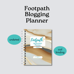 Footpath Blogging Planner coil binging