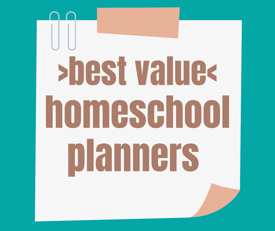 best value planners for homeschooling