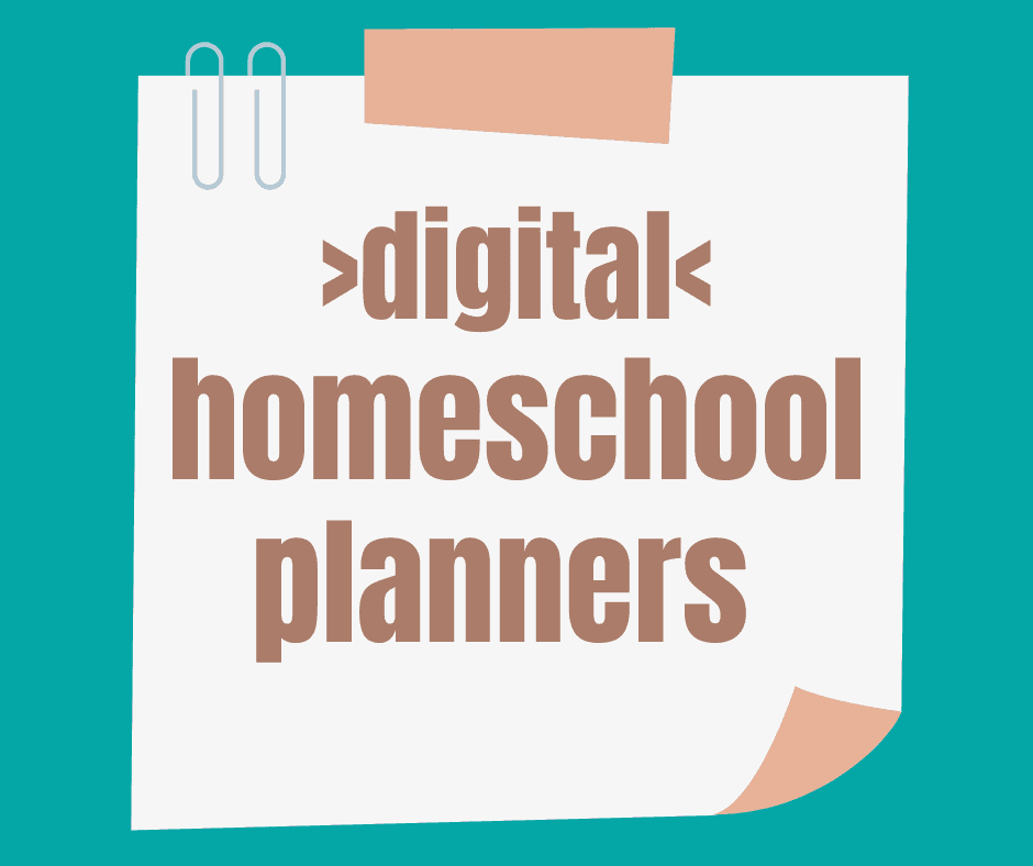 digital homeschool planners