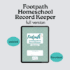 footpath homeschool record keeper full version digital download PDF