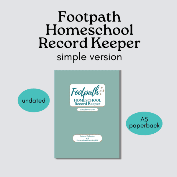 Simple Footpath Homeschool Record Keeper paperback