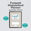 quarterly footpath homeschool planner PDF download