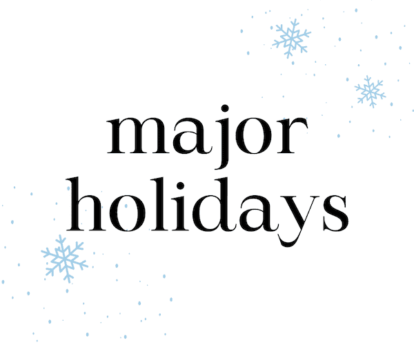 major holidays in January