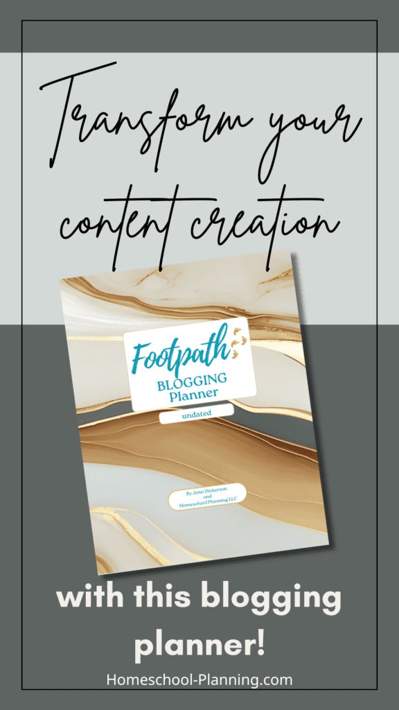 transform your content creation with this blogging planner! pin image