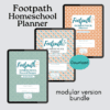 Modular Footpath Homeschool Planner digital bundle