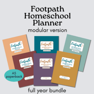 Modular Footpath Homeschool Planner Full print bundle