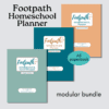 Modular Footpath Homeschool Planner basic print bundle