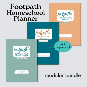 Modular Footpath Homeschool Planner basic print bundle