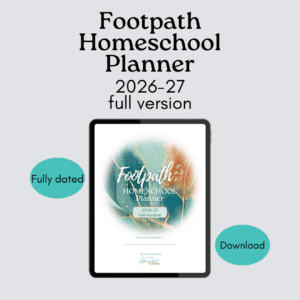 Full Dated Footpath Homeschool Planner