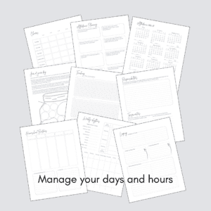 Full Dated Planner manage your days and hours