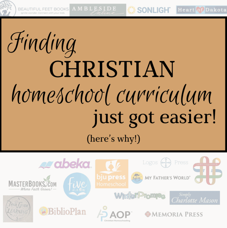 Finding Christian homeschool curriculum just got easier! Here's why image