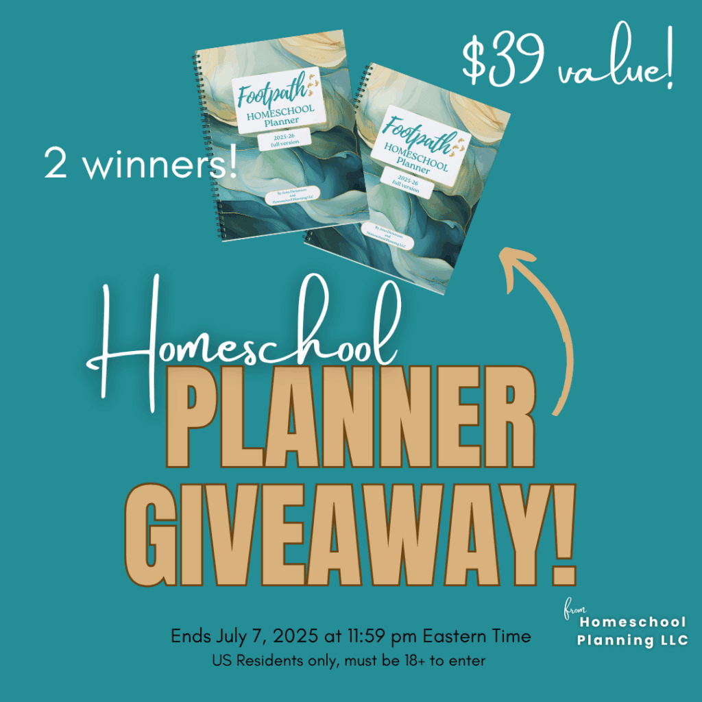 homeschool planner giveaway