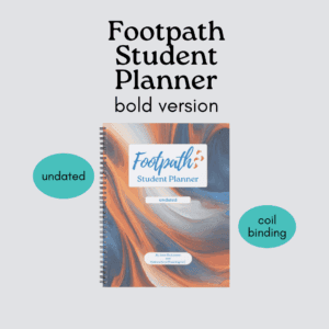 Footpath student planner bold version, coil binding
