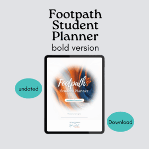 Footpath student planner bold version, digital