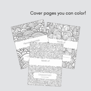 Footpath student planner bold version coloring