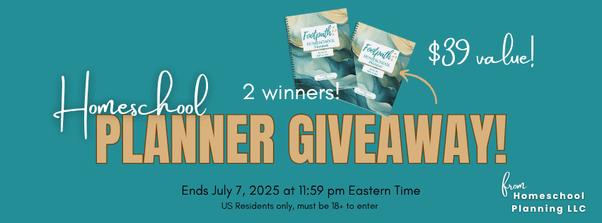 homeschool planner giveaway