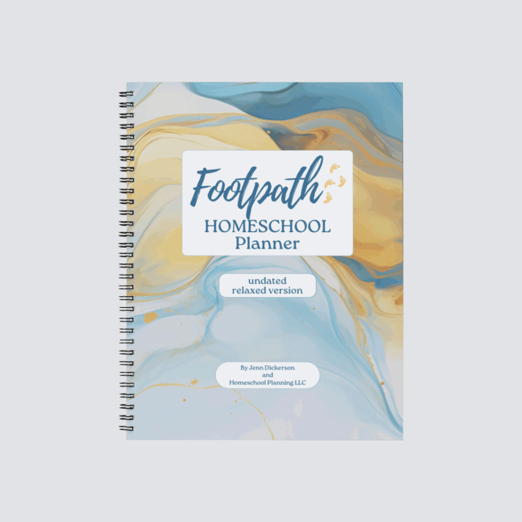 Relaxed footpath homeschool planner coil 2