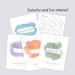 Relaxed footpath homeschool planner colorful interior