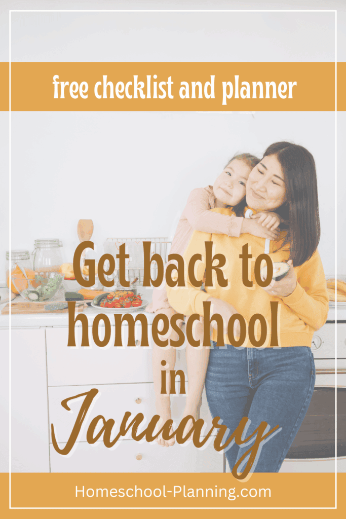 Get back to homeschool inJanuary pin image