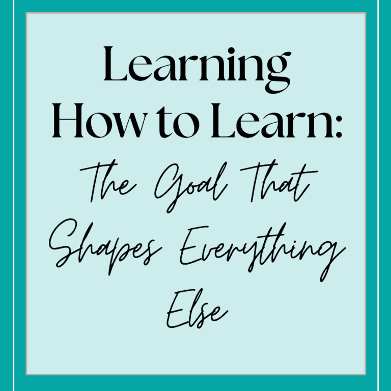 Learning how to learn