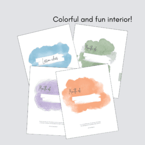 Lesson planner color